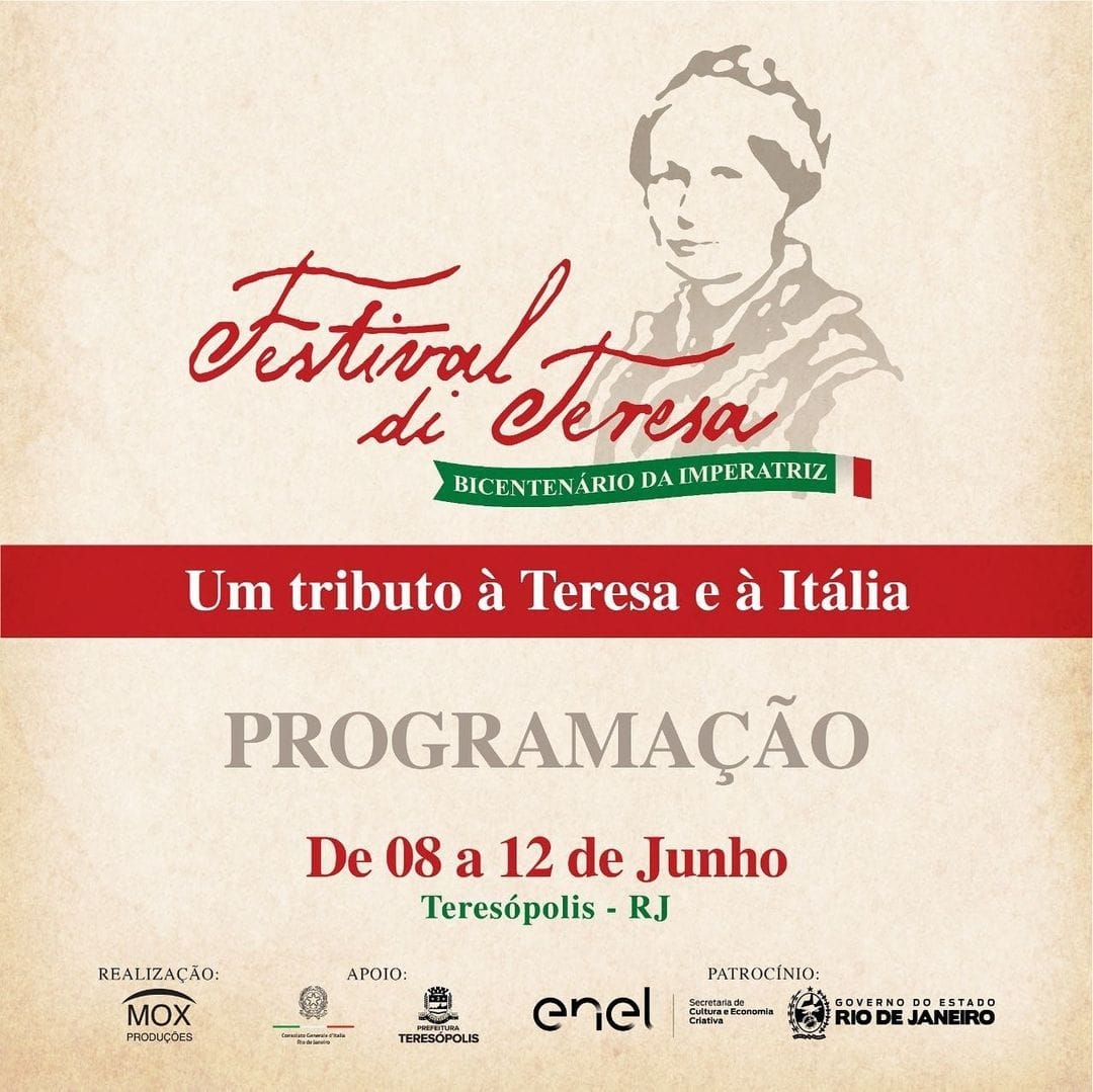 Prefeitura de Teresópolis e Consulado Italiano promovem eventos pelo  bicentenário da Imperatriz Teresa Cristina - Prefeitura de Teresópolis