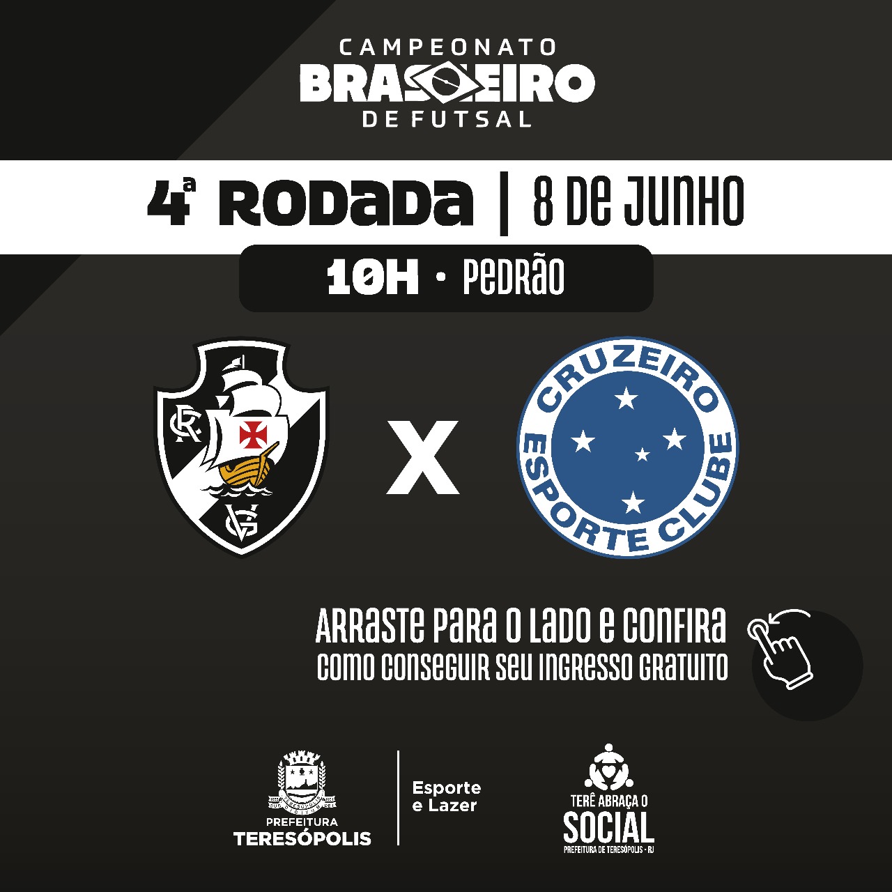 Você está visualizando atualmente ‘Terê abraça o Social’: Vasco da Gama enfrenta Cruzeiro neste sábado, 8, no Pedrão