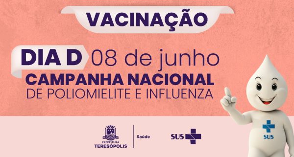 Leia mais sobre o artigo Dia ‘D’ de Vacinação contra Influenza e Poliomielite neste sábado, 8, em Teresópolis