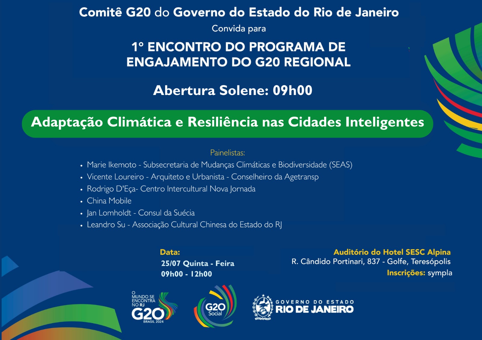 Leia mais sobre o artigo Abertas as inscrições para Encontro do G20 na Região Serrana