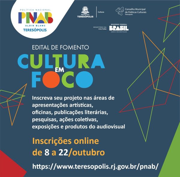 Leia mais sobre o artigo Cultura em Foco na PNAB: Teresópolis lança edital para selecionar propostas artístico-culturais para 2025