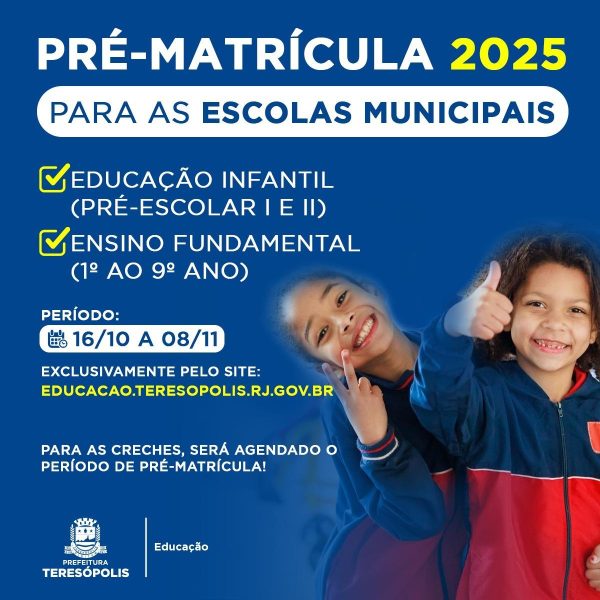 Leia mais sobre o artigo Pré-matrícula on-line para novos alunos na Rede Municipal segue até o próximo dia 8/11