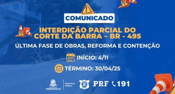 Leia mais sobre o artigo Obra de Contenção no Corte da Barra será retomada na próxima segunda, 4/11