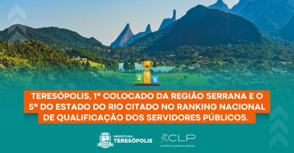 Leia mais sobre o artigo Teresópolis é o 1º colocado da Região Serrana e o 5ª do Estado do Rio no ranking nacional de qualificação dos servidores públicos