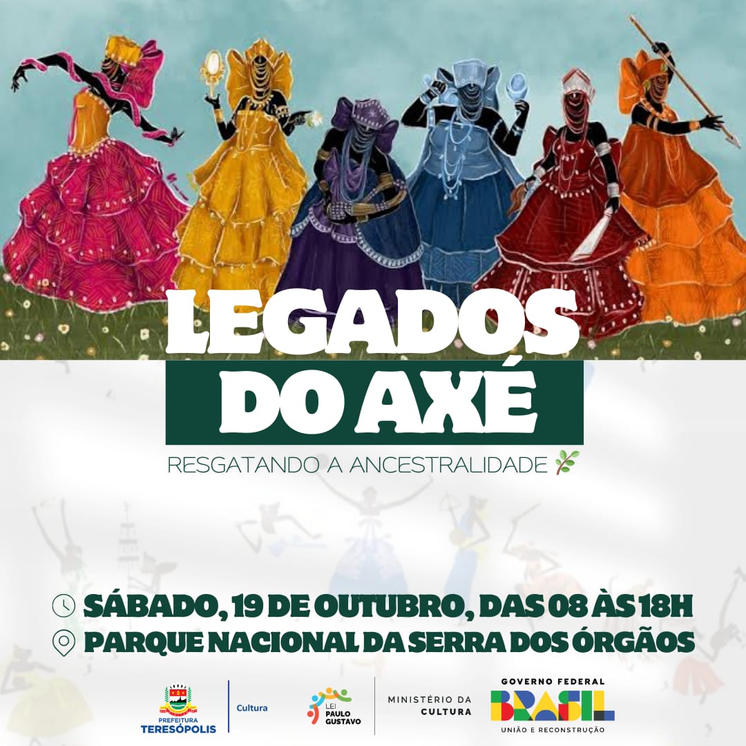 Você está visualizando atualmente ‘Legados do Axé’: Evento em resgate da ancestralidade movimenta o Parque Nacional da Serra dos Órgãos neste sábado, 19, em Teresópolis