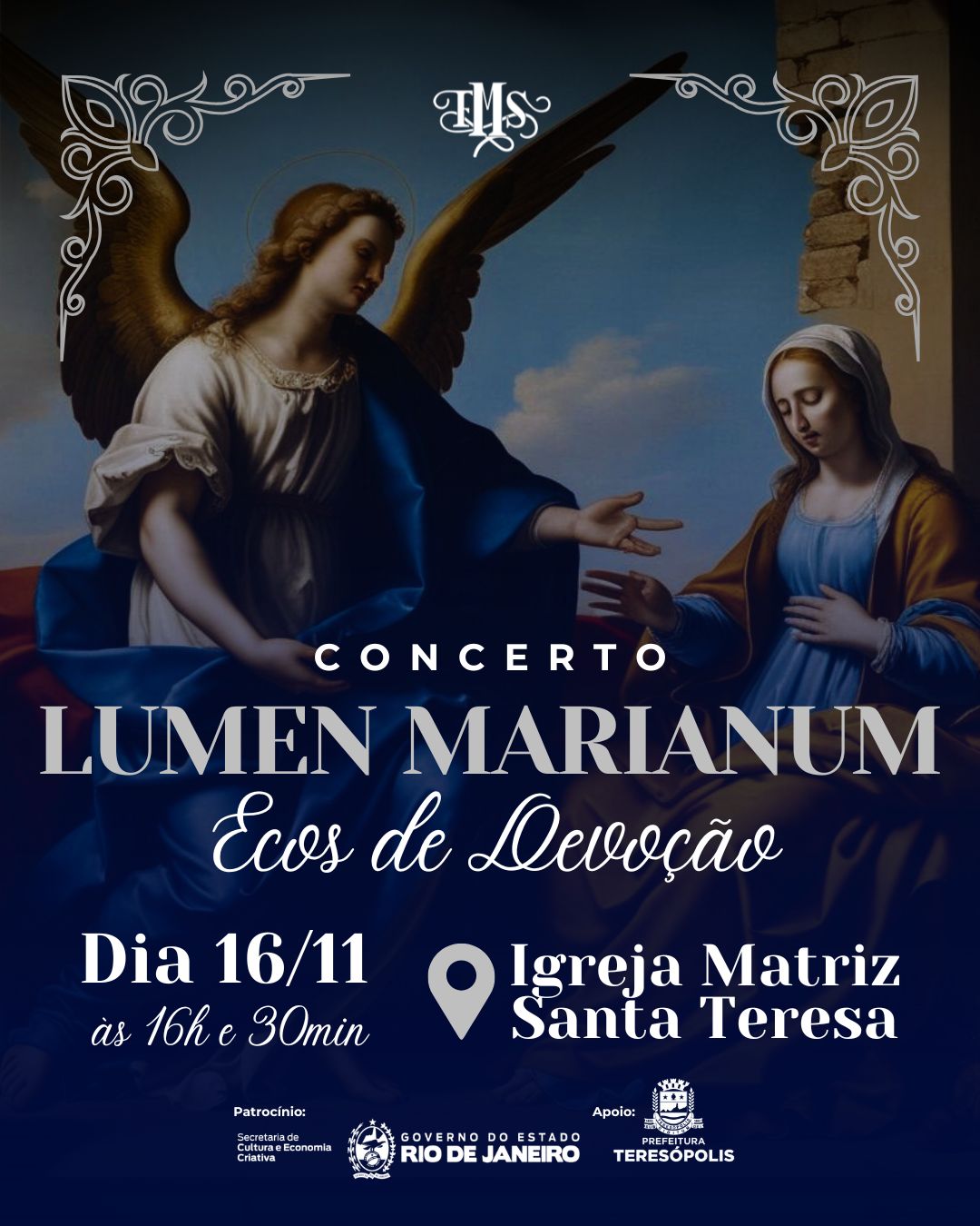 Leia mais sobre o artigo Festival Serrano de Música Sacra apresenta o concerto ‘Lumen Marianum: Ecos de Devoção’ neste sábado, 16/11, em Teresópolis