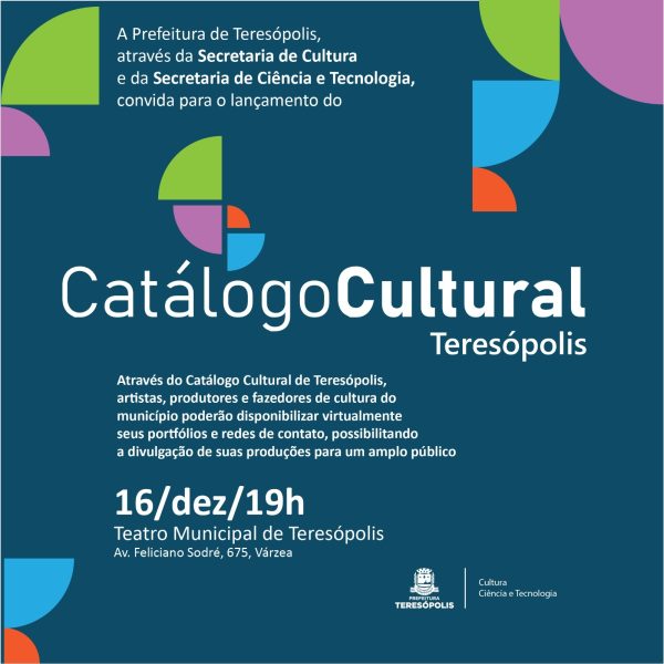 Leia mais sobre o artigo Prefeitura lança o Catálogo Cultural de Teresópolis