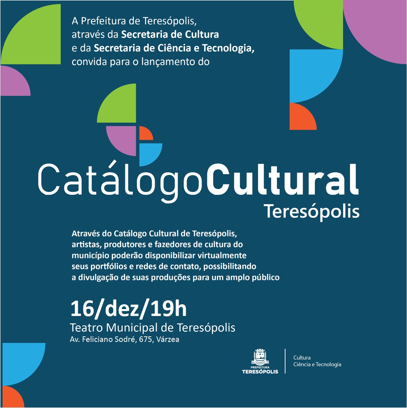 No momento, você está visualizando Prefeitura lança o Catálogo Cultural de Teresópolis