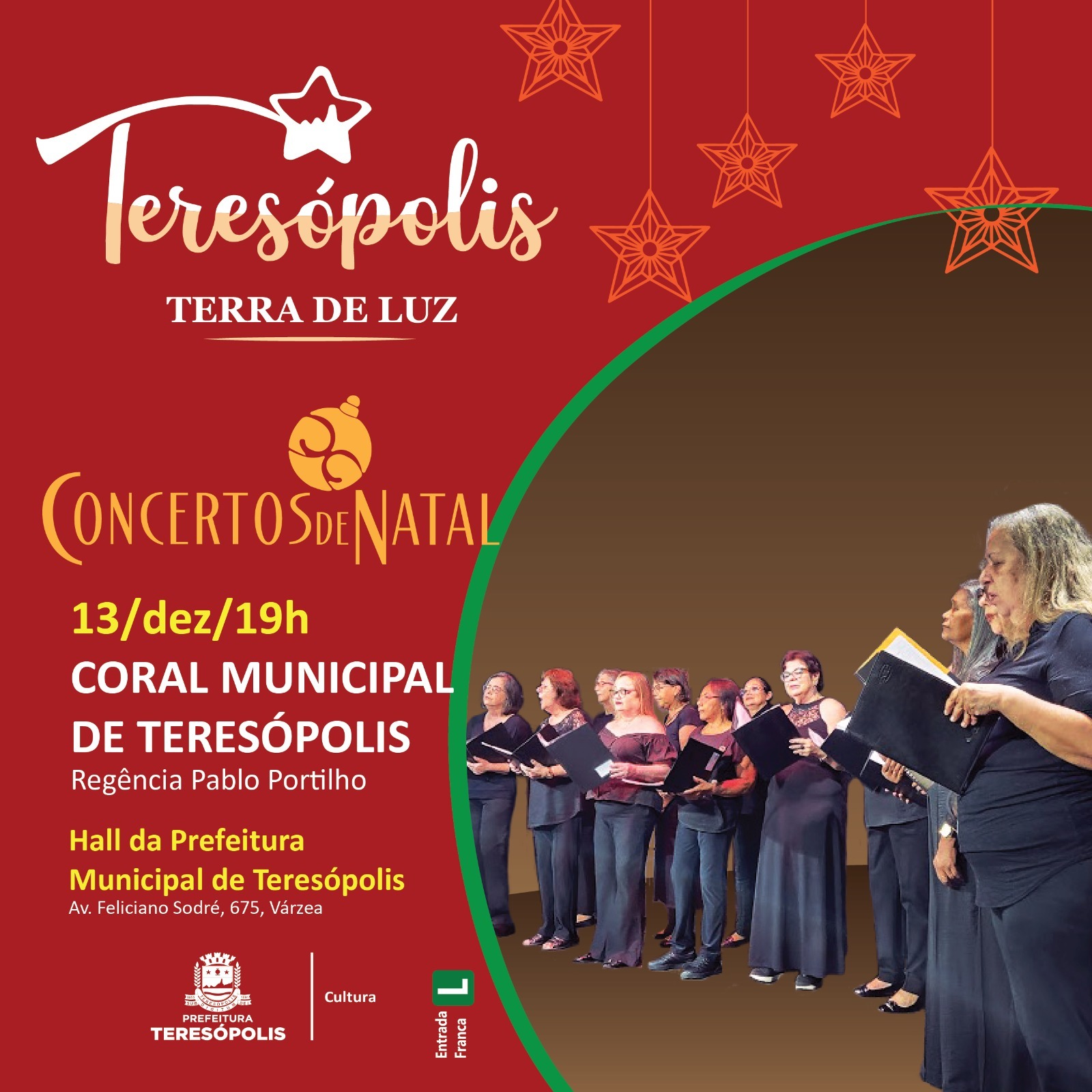 No momento, você está visualizando Natal 2024: Coral Municipal de Teresópolis apresenta o Concerto de Natal