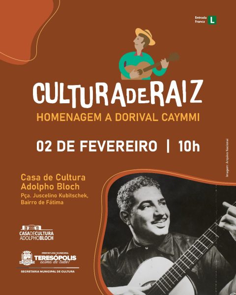 Leia mais sobre o artigo Cultura de Raiz: Projeto da Secretaria de Cultura de Teresópolis presta homenagem a Dorival Caymmi