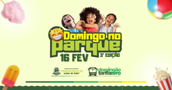 Leia mais sobre o artigo 3ª edição do ‘Domingo no Parque’ acontece neste domingo, 16