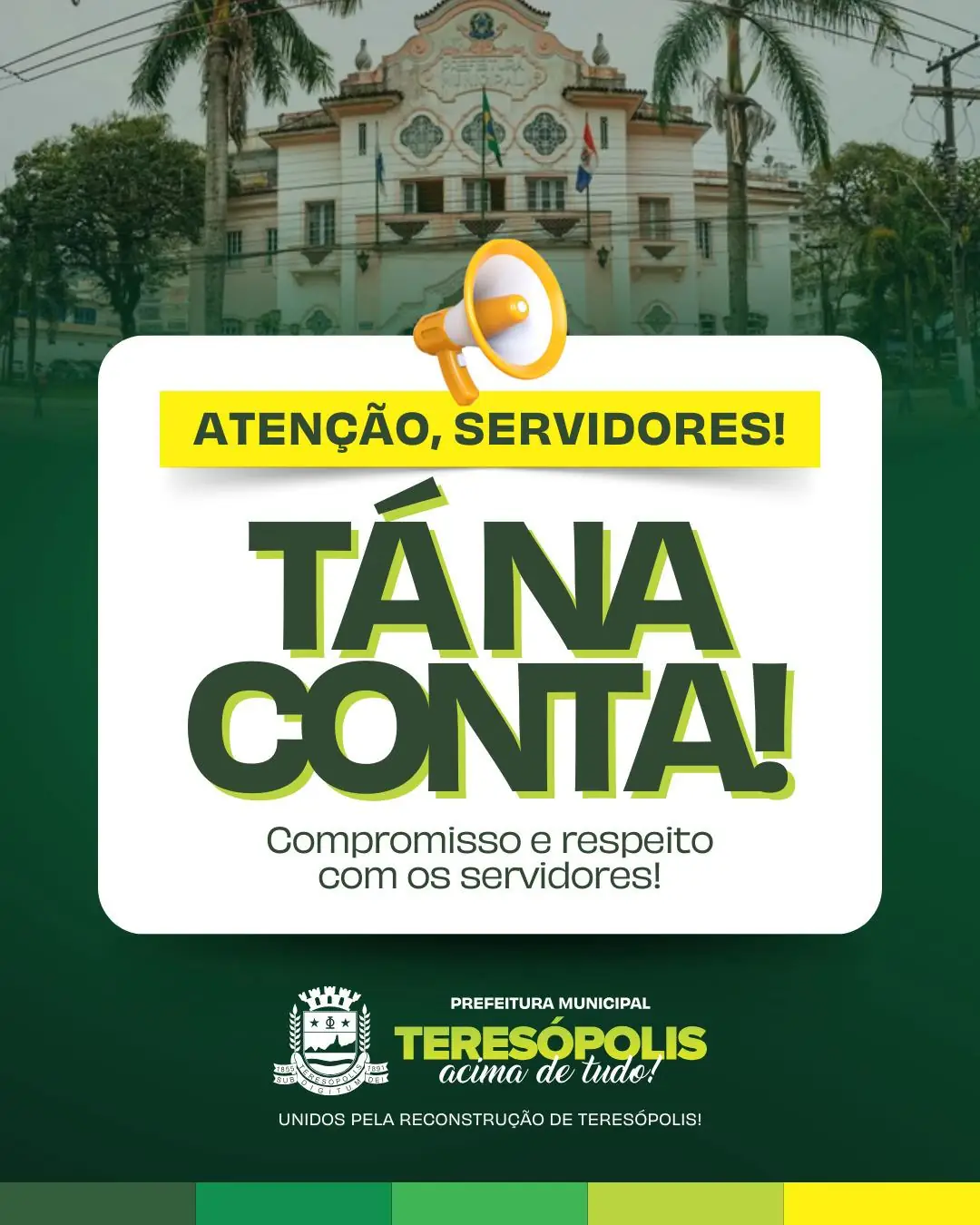 No momento, você está visualizando Prefeitura de Teresópolis  libera salários dos servidores municipais