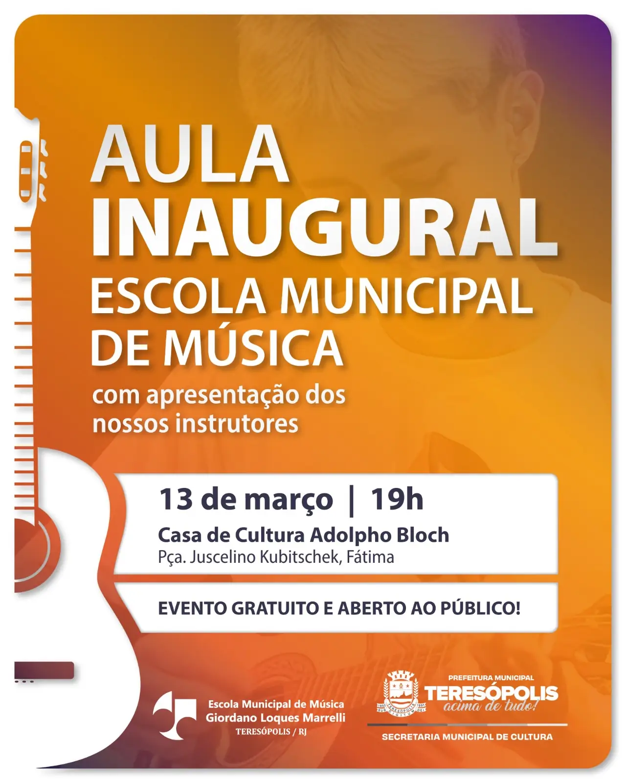 No momento, você está visualizando Aula inaugural abre o ano letivo da Escola Municipal de Música de Teresópolis