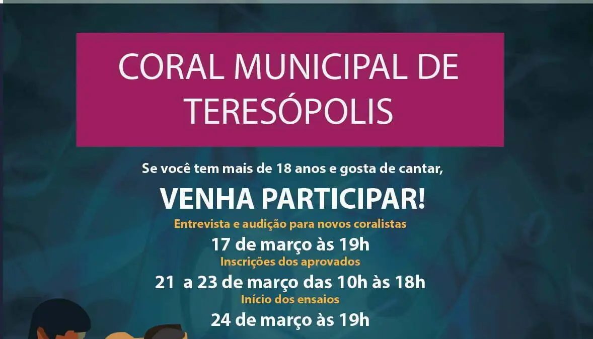 No momento, você está visualizando Audições para o Coral Municipal acontece no dia 17/03