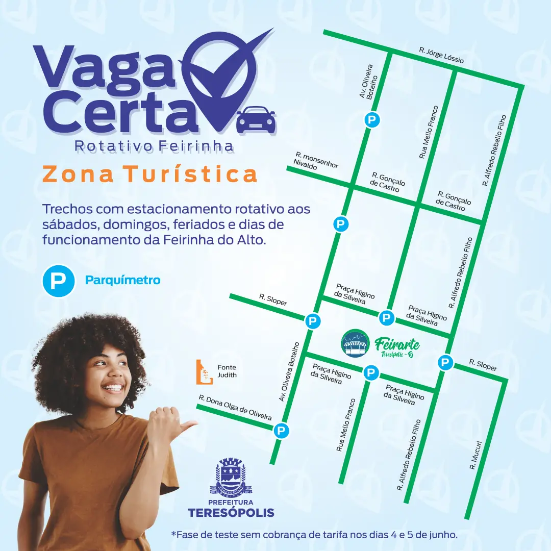 No momento, você está visualizando Prefeitura de Teresópolis efetiva implantação do ‘Vaga Certa Rotativo – Zona Turística’ na Feirinha