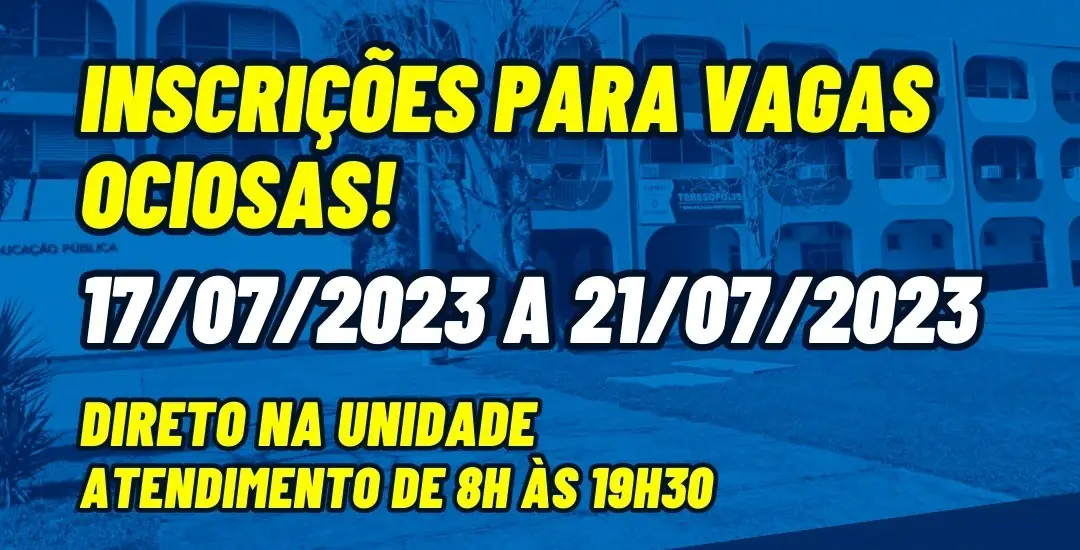 No momento, você está visualizando Faetec Teresópolis com inscrições para vagas ociosas até a próxima sexta, 21