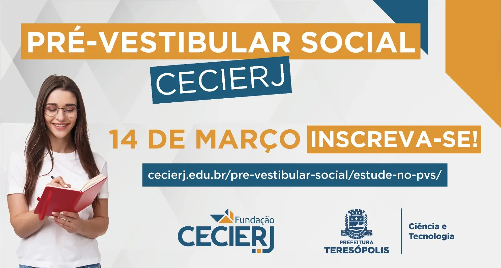 No momento, você está visualizando Pré-vestibular Social Cecierj 2024 com inscrições abertas até o dia 14 de março